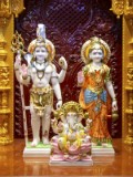 Bhagwan Shri Shankar, Shri Parvatiji and Shri Ganeshji